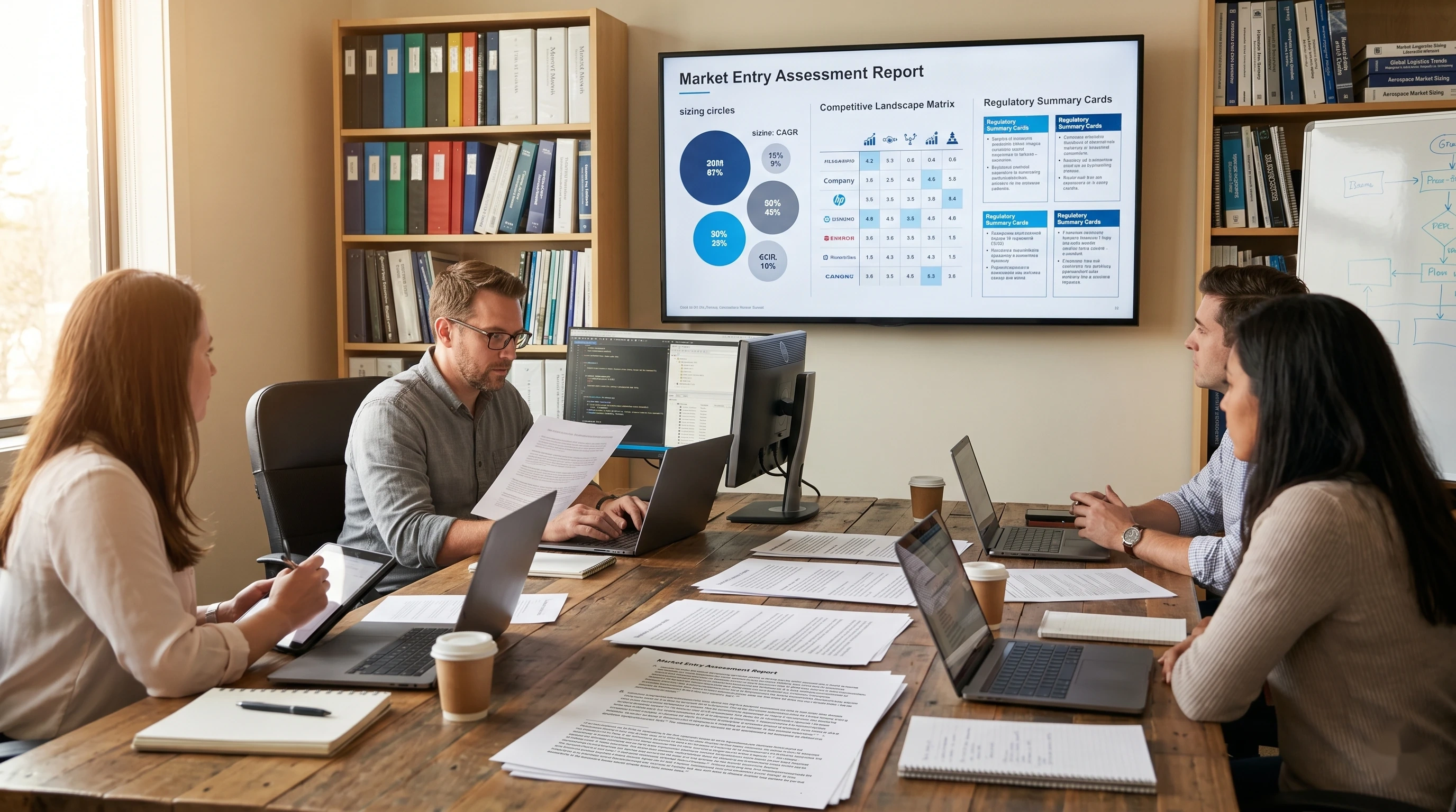 Dana AI research — AI market entry assessment with cited sources for industrial