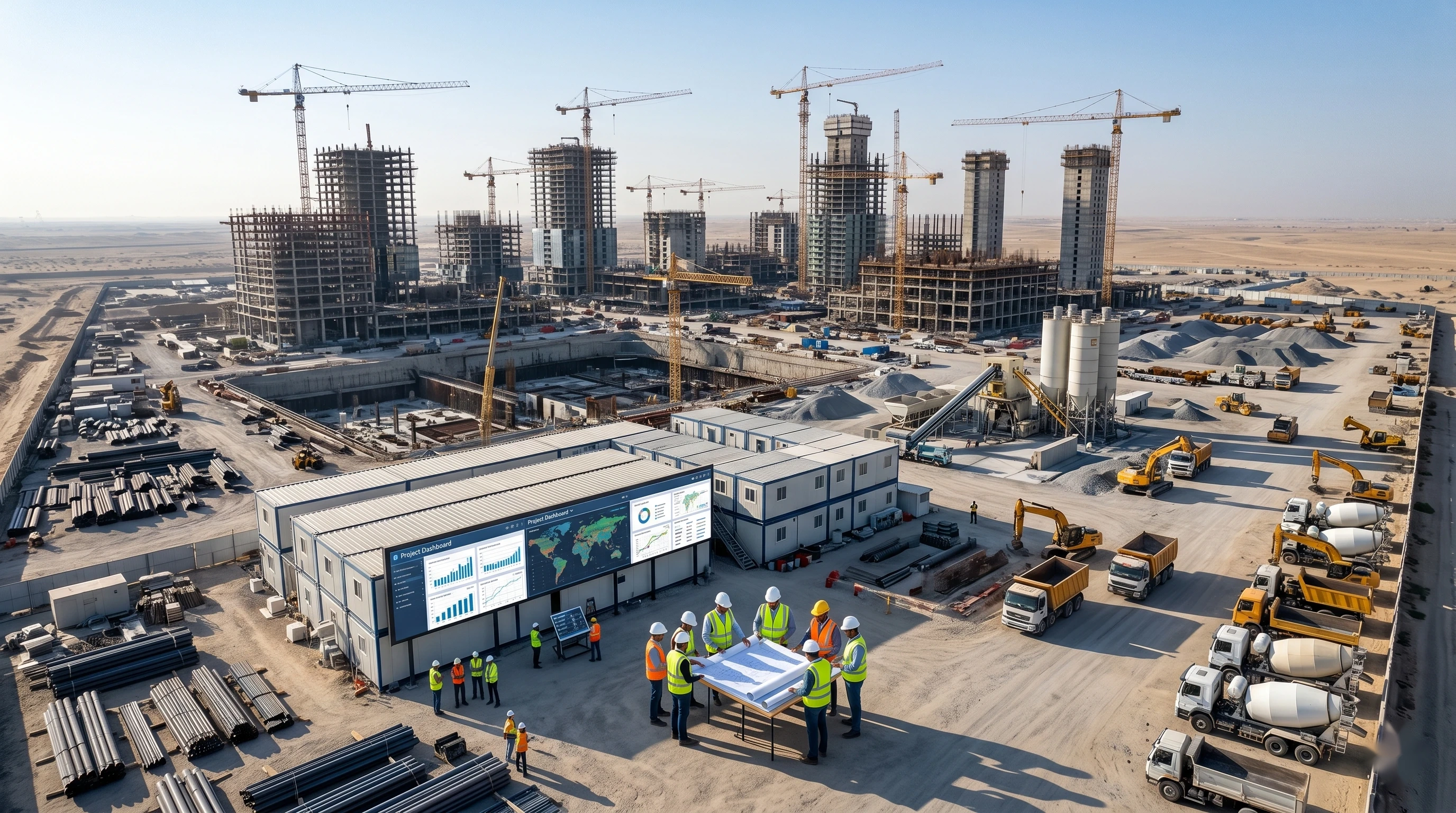 Dana AI for construction — GCC project site with AI document intelligence