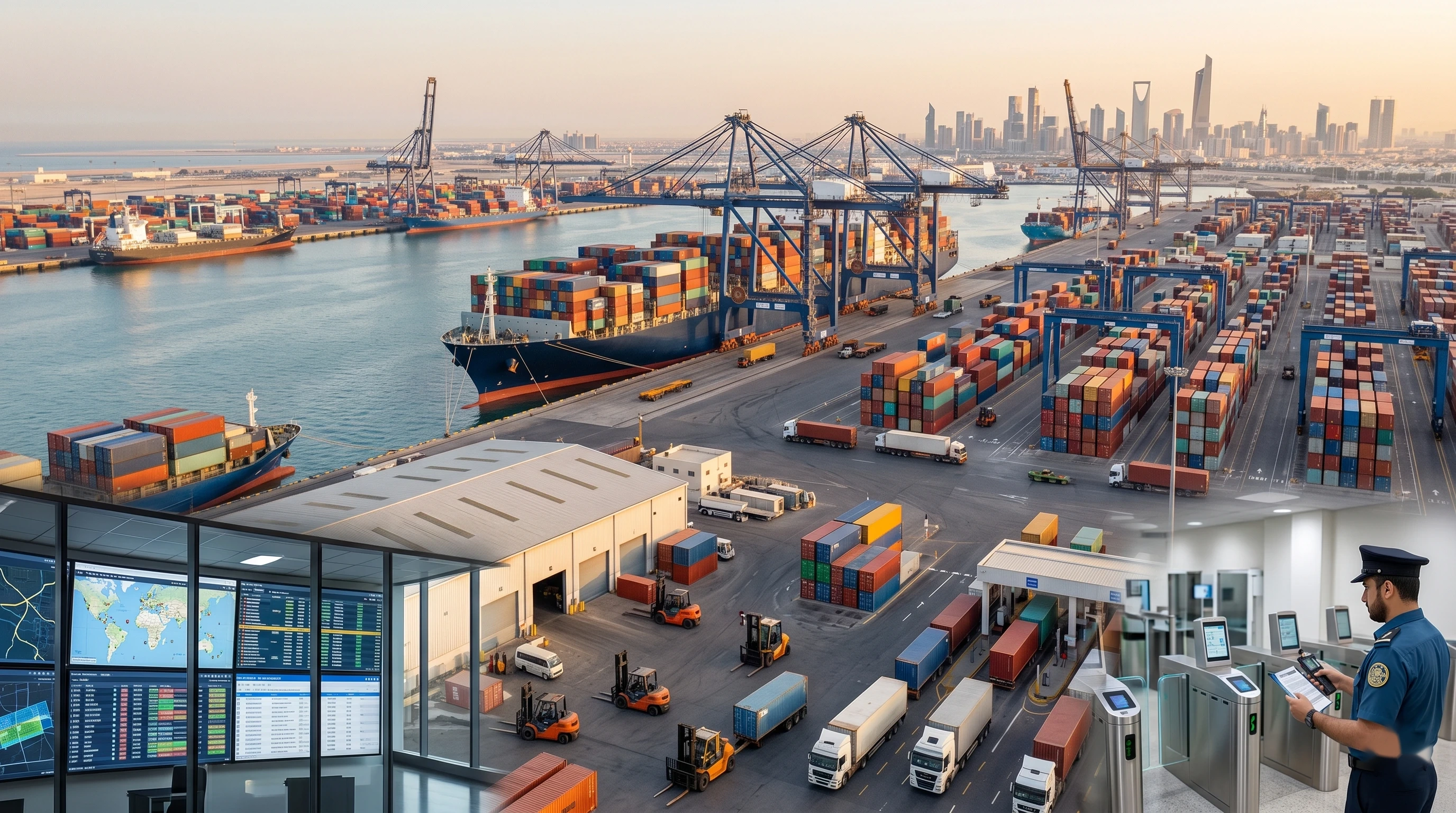 Dana AI for trade — GCC port and warehouse logistics with AI dispatch