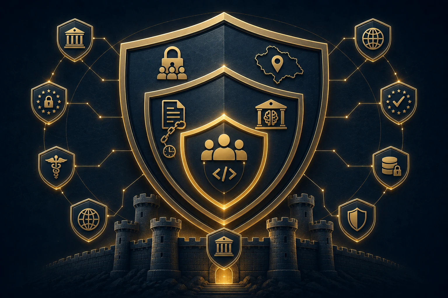 Dana AI five security layers — isolation, residency, audit, local inference, in-house