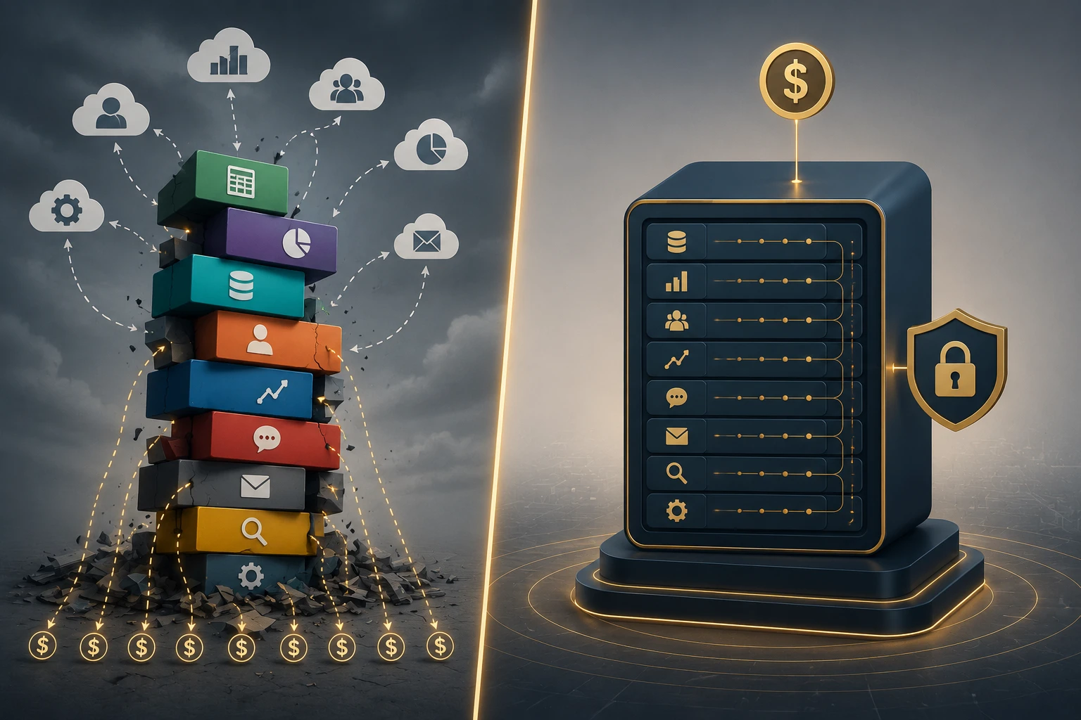 Dana AI vs incumbent — flat-fee sovereign platform vs fragmented cloud tools