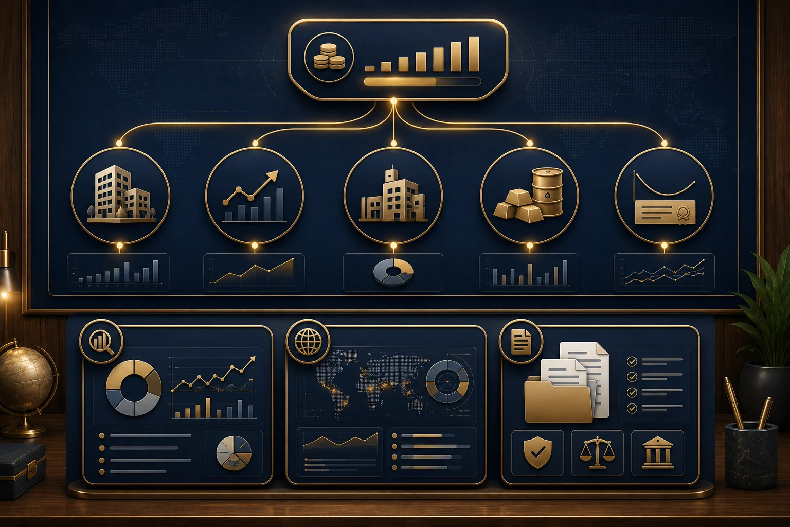 Dana AI portfolio consolidation — five asset classes unified with drill-down