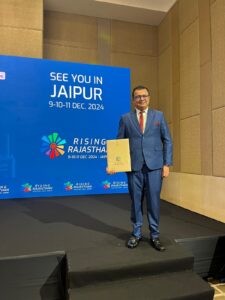 Dr. Ankur Dana, CEO of Dana Group at the Rising Rajasthan Promotion in UAE